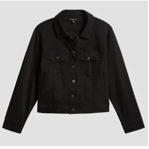 Universal Standard Kelsey Denim Jacket 00 0 Black NWT 4XS 2XS Jean Capsule 90s